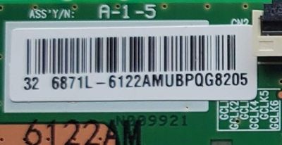 T-CON PARA TV HKPRO / NUMERO DE PARTE 6871L-6122A / 6870C-0442B / 32/37 ROW2.1 HD VER 0.1 / 6122A / PANEL K320WDD1B / DISPLAY LC320DXQ (SM)(A8) / MODELOS HKP32R01 / SI32RF / 100012589 (32'' PULGADAS) - Imagen 3